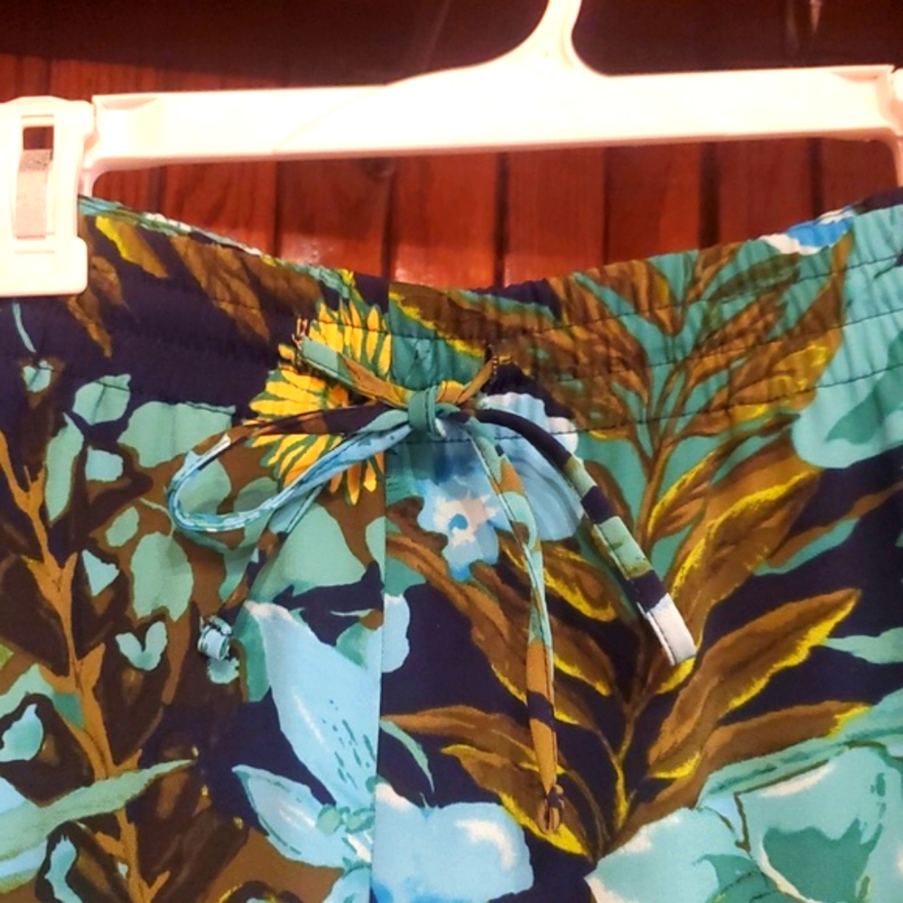 TALBOTS SIZE 2X Floral Tropical Print Pants - Picture 2 of 5
